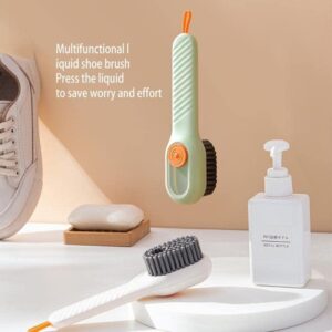 Home 2pcs automatic soap dispensing shoe brush